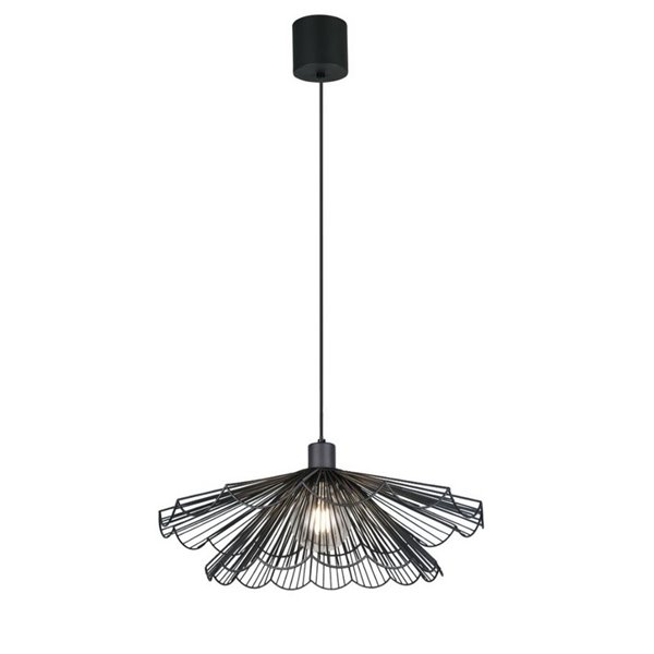 Lámpara de techo MARGARITA varias pantallas rejilla Ø50cm bombilla excl. 1x E27 max. 60W IP20 Negro