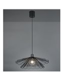 Lámpara de techo MARGARITA varias pantallas rejilla Ø50cm bombilla excl. 1x E27 max. 60W IP20 Negro