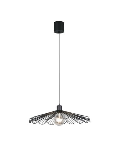 Lámpara de techo MARGARITA pequeña Ø50cm bombilla excl. 1x E27 max. 60W IP20 Negro