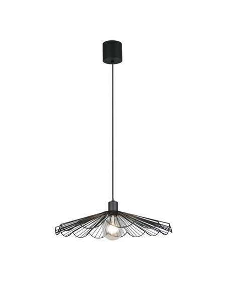 Lámpara de techo MARGARITA pequeña Ø50cm bombilla excl. 1x E27 max. 60W IP20 Negro