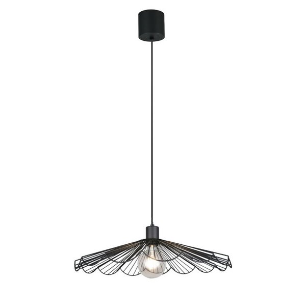 Luminária de teto pequena MARGARITA Ø50cm, lâmpada não incluída. 1x E27 máx. 60W IP20 Preta