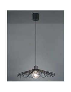 Lámpara de techo MARGARITA pequeña Ø50cm bombilla excl. 1x E27 max. 60W IP20 Negro 2
