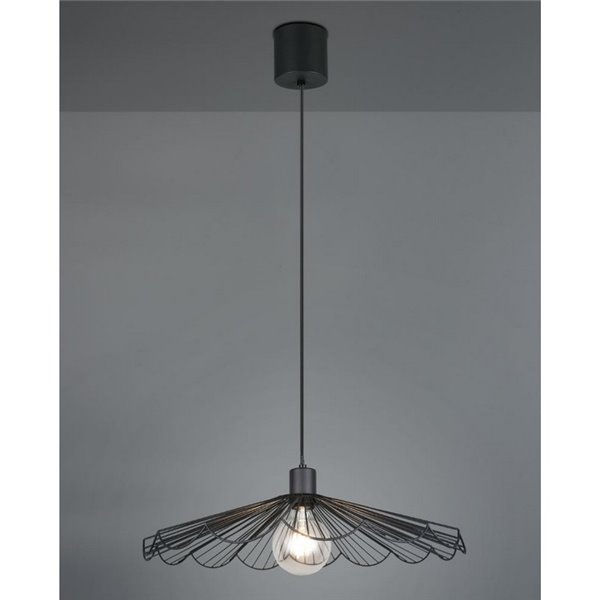 Lámpara de techo MARGARITA pequeña Ø50cm bombilla excl. 1x E27 max. 60W IP20 Negro