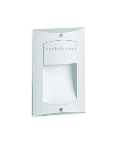 Baliza para exterior LED Lara Blanca de Dopo | Baliza empotrable LED para exterior rectangular de Dopo | LeonLeds Iluminacion