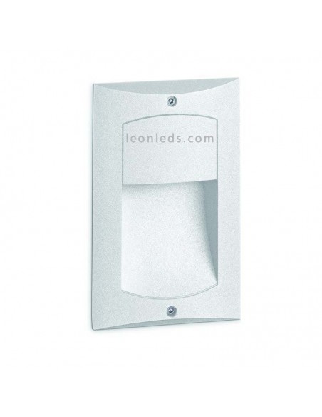 Baliza para exterior LED Lara Blanca de Dopo | Baliza empotrable LED para exterior rectangular de Dopo | LeonLeds Iluminacion