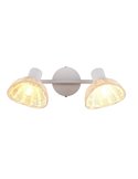 Focos de techo de rattan CALVI bombillas excl. 2x E14 max. 10W IP20 Blanco