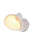 Focos de techo/aplique de pared rattan CALVI bombilla excl. 1x E14 max. 10W IP20 Blanco
