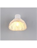 Spots encastrés CALVI en rotin, ampoule non incluse (1 x E14 max. 10 W), IP20, blanc