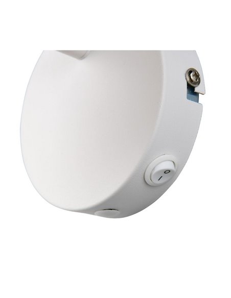Focos de techo/aplique de pared rattan CALVI bombilla excl. 1x E14 max. 10W IP20 Blanco