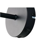 Aplique de pared CALVI rattan bombilla excl. 1x E14 max. 10W IP20 Negro
