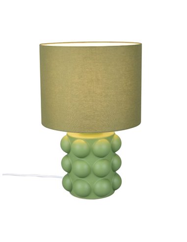 Lámpara de mesa base cerámica KATE grande 47cm bombilla excl. 1x E27 max. 60W Verde