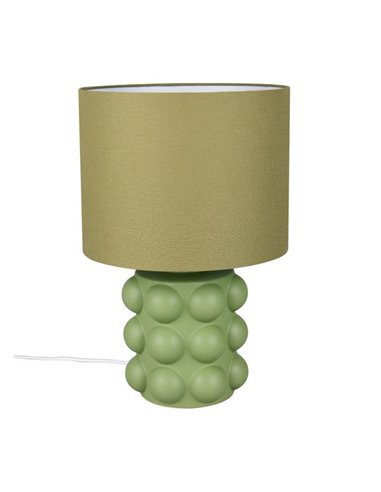 Lampe de table KATE grand format (47 cm), base en céramique, ampoule non incluse (1 x E27 max. 60 W), verte