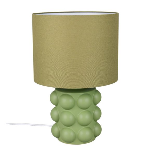 Lámpara de mesa base cerámica KATE grande 47cm bombilla excl. 1x E27 max. 60W Verde