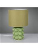 Lámpara de mesa base cerámica KATE grande 47cm bombilla excl. 1x E27 max. 60W Verde