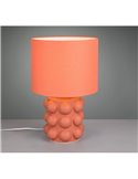 Lámpara de mesa cerámica KATE grande 47cm bombilla excl. 1x E27 max. 60W Naranja