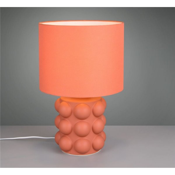 Lámpara de mesa cerámica KATE grande 47cm bombilla excl. 1x E27 max. 60W Naranja