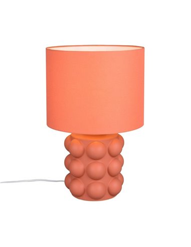 Lámpara de mesa cerámica KATE grande 47cm bombilla excl. 1x E27 max. 60W Naranja