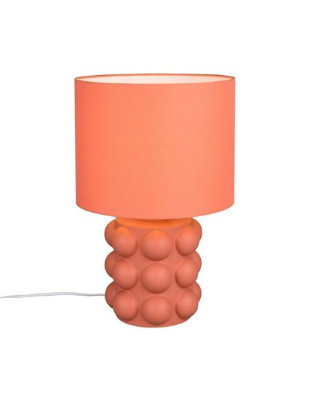 Lámpara de mesa cerámica KATE grande 47cm bombilla excl. 1x E27 max. 60W Naranja