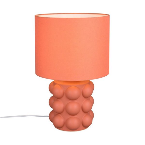 Lámpara de mesa cerámica KATE grande 47cm bombilla excl. 1x E27 max. 60W Naranja