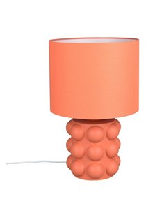 Abajur de mesa grande KATE em cerâmica, 47 cm, lâmpada não incluída (1 x E27, máx. 60 W), laranja.