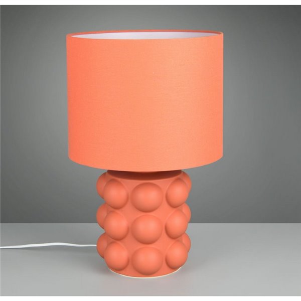 Lámpara de mesa cerámica KATE grande 47cm bombilla excl. 1x E27 max. 60W Naranja
