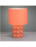 Lámpara de mesa cerámica KATE grande 47cm bombilla excl. 1x E27 max. 60W Naranja