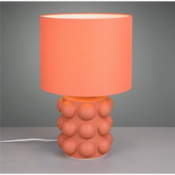 Lámpara de mesa cerámica KATE grande 47cm bombilla excl. 1x E27 max. 60W Naranja