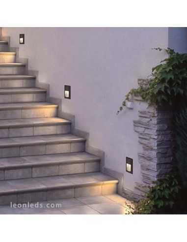 Gyrophare extérieur LED Dopo gris anthracite | Balise d'extérieur LED rectangulaire encastrable grise par Dopo | Éclairage LeonL