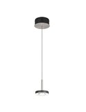Lámpara colgante LED GUANO 8W 850lm, regulable DIP SWITCH 2300+3000+4000K IP20 Níquel mate