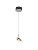 Lámpara colgante LED GUANO 8W 850lm, regulable DIP SWITCH 2300+3000+4000K IP20 Níquel mate