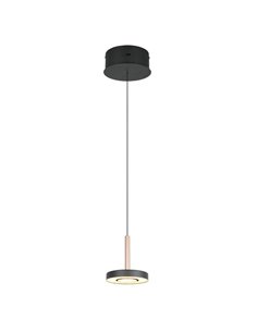 Lámpara de techo LED GUANO 8W 850lm, regulable DIP SWITCH 2300+3000+4000K IP20 Café