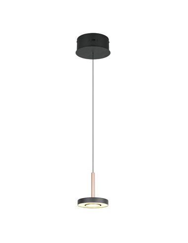Lámpara de techo LED GUANO 8W 850lm, regulable DIP SWITCH 2300+3000+4000K IP20 Café
