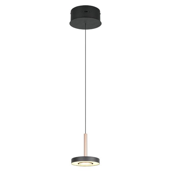 Lámpara de techo LED GUANO 8W 850lm, regulable DIP SWITCH 2300+3000+4000K IP20 Café