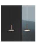 Lámpara de techo LED GUANO 8W 850lm, regulable DIP SWITCH 2300+3000+4000K IP20 Café