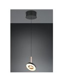 Lámpara de techo LED GUANO 8W 850lm, regulable DIP SWITCH 2300+3000+4000K IP20 Café