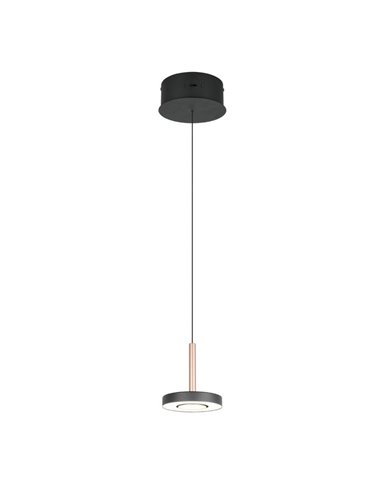 Lámpara de techo LED GUANO 8W 850lm, regulable DIP SWITCH 2300+3000+4000K IP20 Café