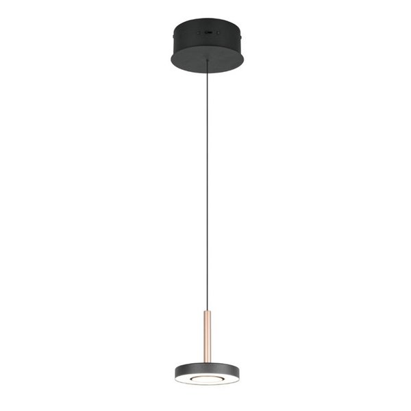 Plafonnier LED GUANO 8W 850lm, dimmable par interrupteur DIP, 2300+3000+4000K, IP20, couleur café