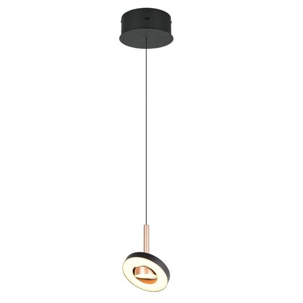 Lámpara de techo LED GUANO 8W 850lm, regulable DIP SWITCH 2300+3000+4000K IP20 Café