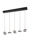 Lámpara de techo LED GUANO 5x8W 5x850lm regulable DIP SWITCH 2300+3000+4000K IP20 Café