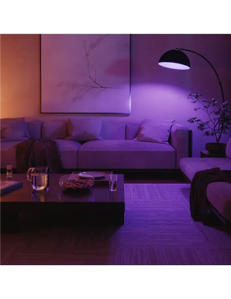 Bombilla LED inteligente potente Hue E27 A67 1600Lm, 11,8W equivalente 100W, regulable, White&Color Ambiance