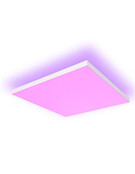 Painel LED inteligente quadrado DATURA HUE SLIM XL 60x60cm, dupla luz, 4300Lm, 2000-6500K + RGB Branco e Colorido Ambiance