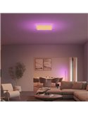 Panel LED inteligente cuadrado DATURA HUE SLIM XL 60x60cm, doble luz, 4300Lm, 2000-6500K +RGB White&Color Ambiance