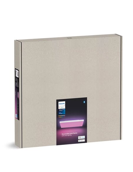 Panel LED inteligente cuadrado DATURA HUE SLIM XL 60x60cm, doble luz, 4300Lm, 2000-6500K +RGB White&Color Ambiance