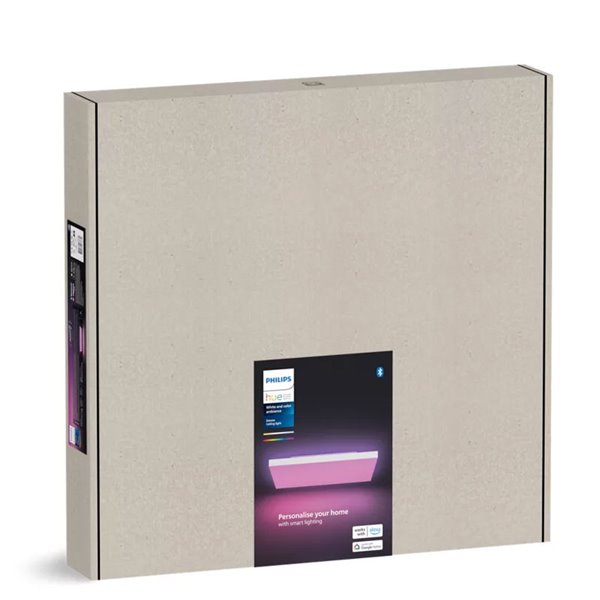 Panel LED inteligente cuadrado DATURA HUE SLIM XL 60x60cm, doble luz, 4300Lm, 2000-6500K +RGB White&Color Ambiance