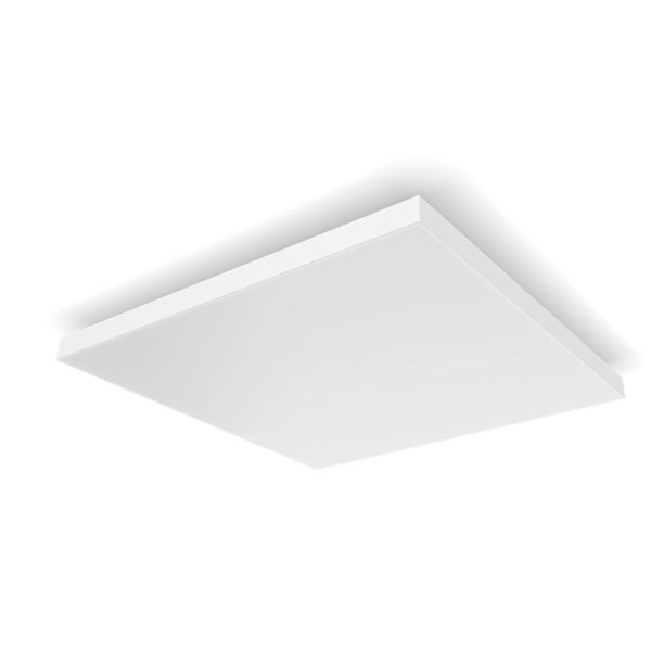 Panel LED inteligente cuadrado DATURA HUE SLIM XL 60x60cm, doble luz, 4300Lm, 2000-6500K +RGB White&Color Ambiance