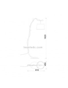 Candeeiro de Pé de Salão Rúsicaa SérieSabina 2