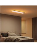 Plafón rectangular LED inteligente DATURA HUE SLIM, 30x120cm, doble luz, 4250Lm, 2000-6500K +RGB White&Color Ambiance