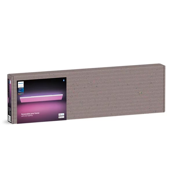 Plafón rectangular LED inteligente DATURA HUE SLIM, 30x120cm, doble luz, 4250Lm, 2000-6500K +RGB White&Color Ambiance