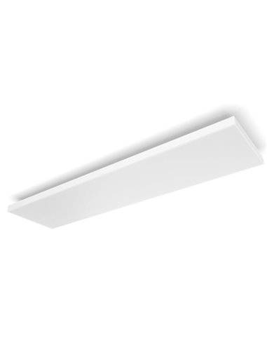 Plafonnier LED intelligent rectangulaire DATURA HUE SLIM, 30 x 120 cm, double éclairage, 4250 lm, 2000-6500 K + RGB Blanc et Amb