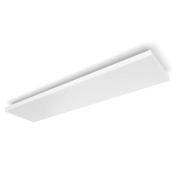 Plafonnier LED intelligent rectangulaire DATURA HUE SLIM, 30 x 120 cm, double éclairage, 4250 lm, 2000-6500 K + RGB Blanc et Amb